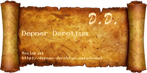 Depner Dorottya névjegykártya